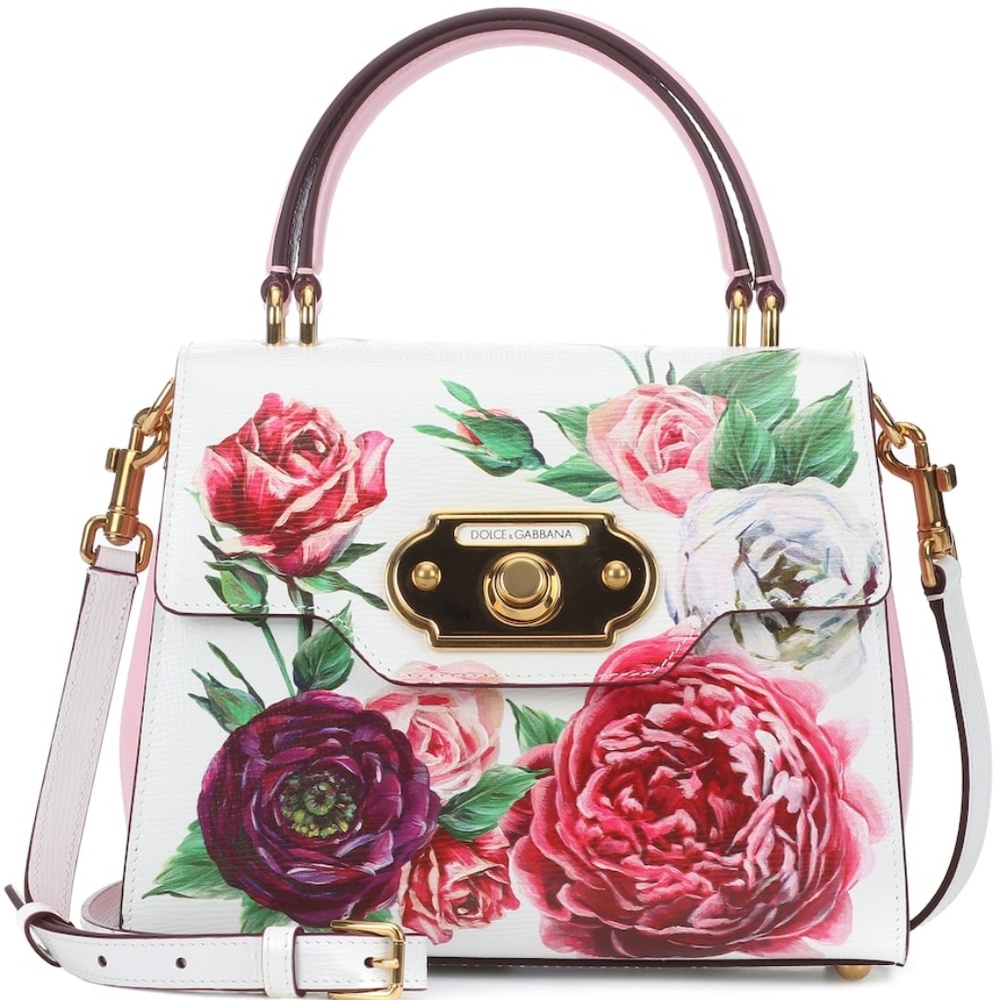Authentic & new Dolce & Gabbana Peony Welcome Bag